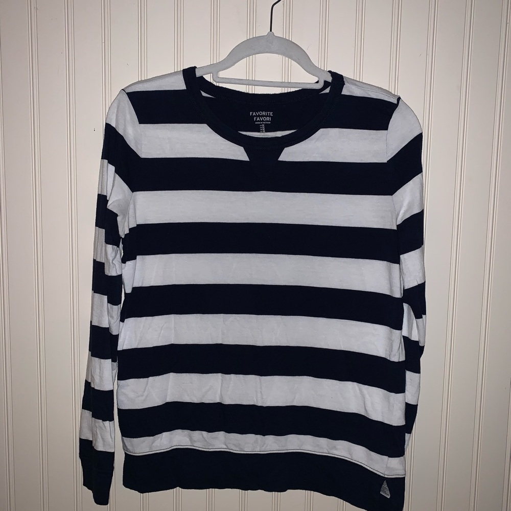 Striped long sleeve tee
